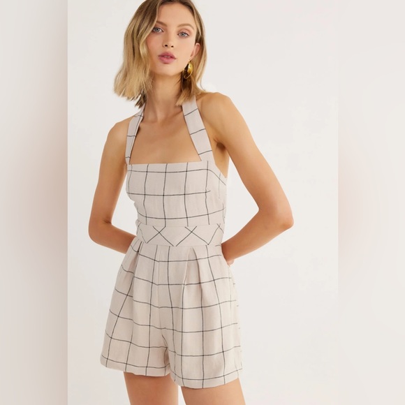 NWT Rumer Quinn Playsuit in Natural XS - Picture 1 of 8
